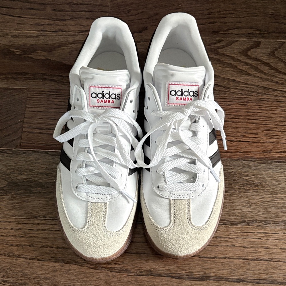 Adidas Samba White and Black Sneakers